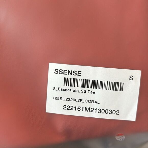 Fear of God Essentials Short Sleeve Tee in Coral NWT/FOG Bag - Picture 5 of 5